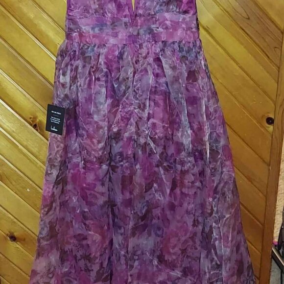 Lulu's Pink and Purple Maxi Dress - Picture 2 of 9